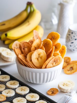 Chips de Bananas desecadas y endulzadas