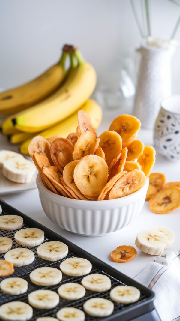 The-Best-Way-to-Make-Dehydrated-Banana-Chips Chips de Bananas desecadas y endulzadas